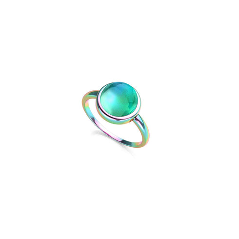 Chromates | Licorne Argent | Bague Pierre d'humeur